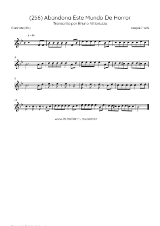 Harpa Cristã  score for Clarinet (Bb)