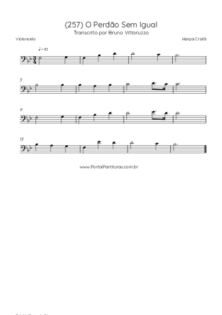 Harpa Cristã  score for Cello