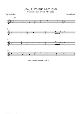 Harpa Cristã  score for Clarinet (Bb)