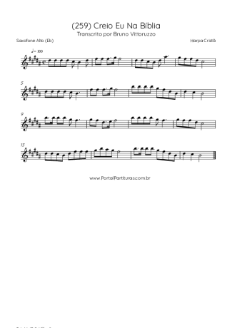 Harpa Cristã  score for Alto Saxophone