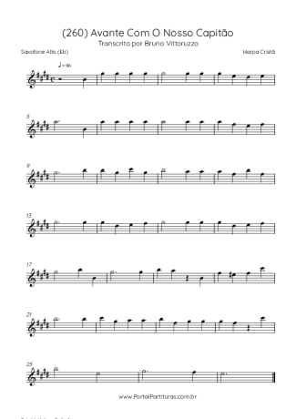 Harpa Cristã (260) Avante Com O Nosso Capitão score for Alto Saxophone