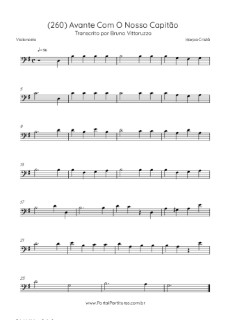 Harpa Cristã (260) Avante Com O Nosso Capitão score for Cello