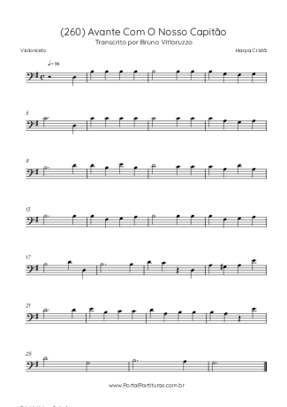Harpa Cristã (260) Avante Com O Nosso Capitão score for Cello