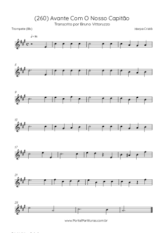 Harpa Cristã (260) Avante Com O Nosso Capitão score for Trumpet
