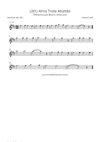 Harpa Cristã  score for Alto Saxophone