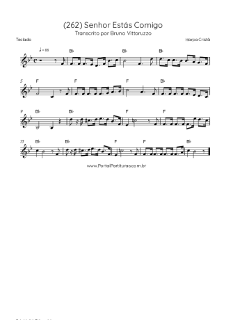 Harpa Cristã (262) Senhor Estás Comigo score for Keyboard