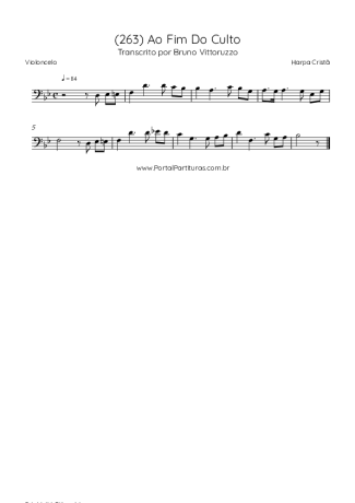 Harpa Cristã  score for Cello