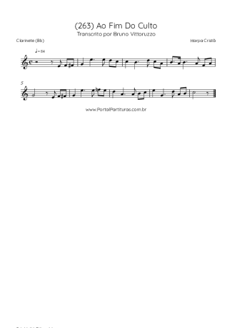 Harpa Cristã  score for Clarinet (Bb)