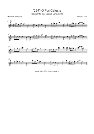 Harpa Cristã (264) Ó Pai Celeste score for Alto Saxophone