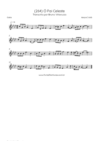 Harpa Cristã (264) Ó Pai Celeste score for Harmonica