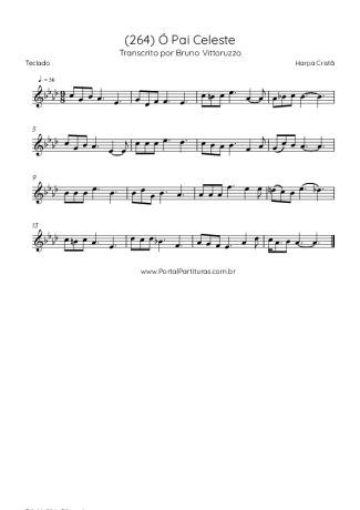 Harpa Cristã (264) Ó Pai Celeste score for Keyboard