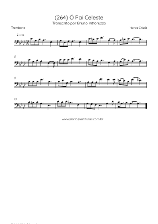 Harpa Cristã (264) Ó Pai Celeste score for Trombone