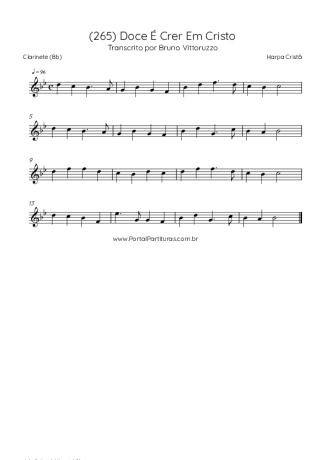 Harpa Cristã  score for Clarinet (Bb)