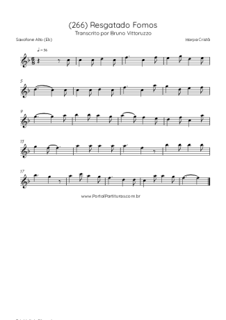 Harpa Cristã  score for Alto Saxophone