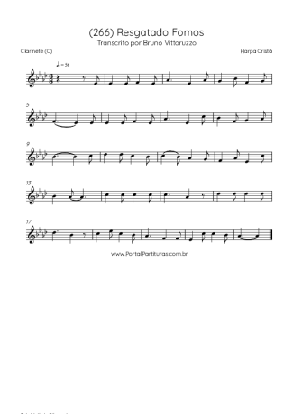 Harpa Cristã  score for Clarinet (C)