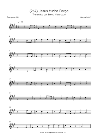 Harpa Cristã (267) Jesus Minha Força score for Trumpet