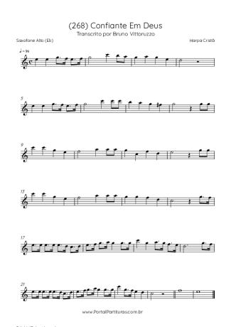 Harpa Cristã  score for Alto Saxophone