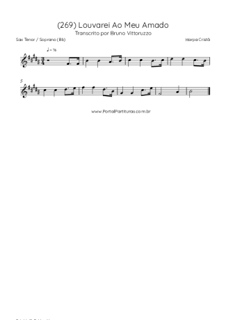 Harpa Cristã  score for Tenor Saxophone Soprano (Bb)