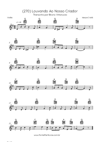 Harpa Cristã  score for Acoustic Guitar