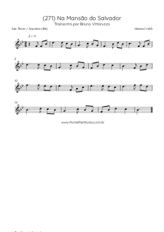 Harpa Cristã  score for Tenor Saxophone Soprano (Bb)