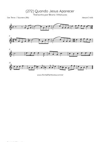 Harpa Cristã  score for Tenor Saxophone Soprano (Bb)