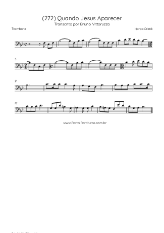 Harpa Cristã  score for Trombone