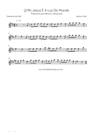 Harpa Cristã  score for Alto Saxophone