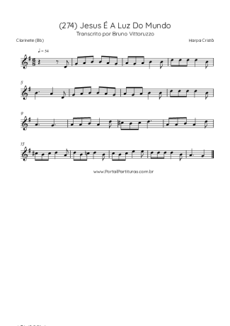 Harpa Cristã  score for Clarinet (Bb)