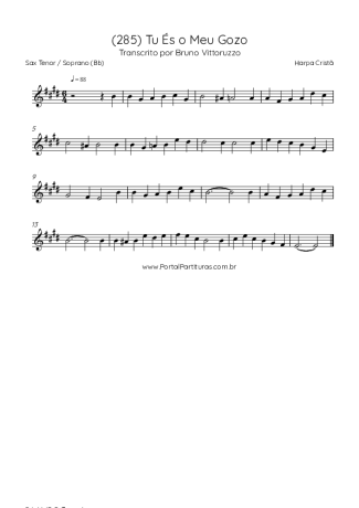 Harpa Cristã  score for Tenor Saxophone Soprano (Bb)