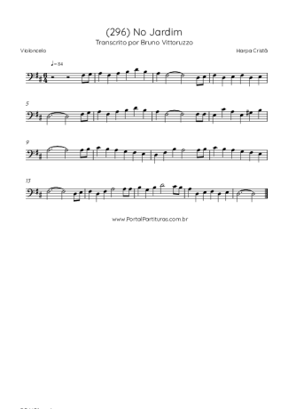 Harpa Cristã (296) No Jardim score for Cello