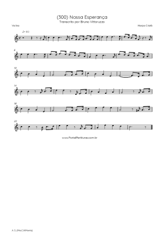 Harpa Cristã (300) Nossa Esperança score for Violin