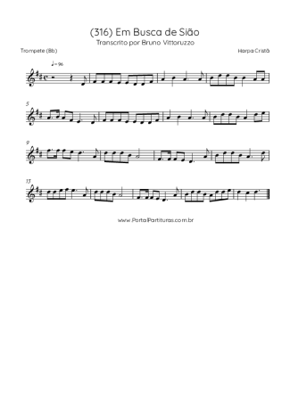 Harpa Cristã (316) Em Busca De Sião score for Trumpet