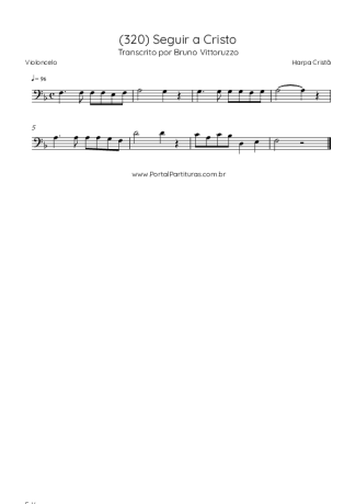Harpa Cristã (320) Seguir A Cristo score for Cello