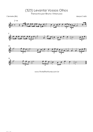 Harpa Cristã  score for Clarinet (Bb)