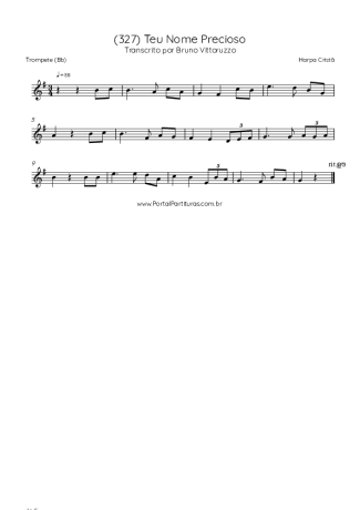 Harpa Cristã (327) Teu Nome Precioso score for Trumpet