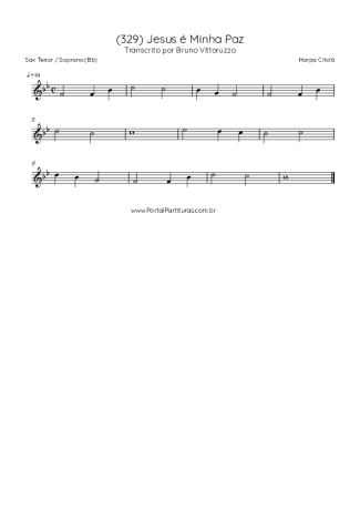 Harpa Cristã  score for Tenor Saxophone Soprano (Bb)