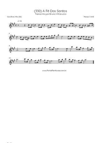 Score for Alto Saxophone