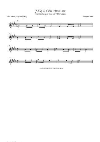 Harpa Cristã  score for Tenor Saxophone Soprano (Bb)