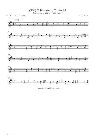 Score for Tenor Saxophone Soprano (Bb)