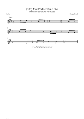 Harpa Cristã  score for Violin