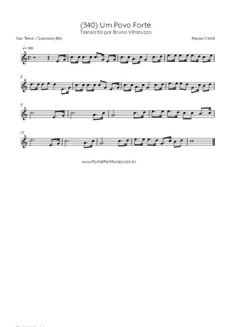 Score for Tenor Saxophone Soprano (Bb)