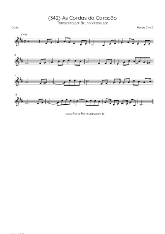 Harpa Cristã (342) As Cordas Do Coração score for Harmonica