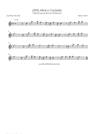 Score for Alto Saxophone