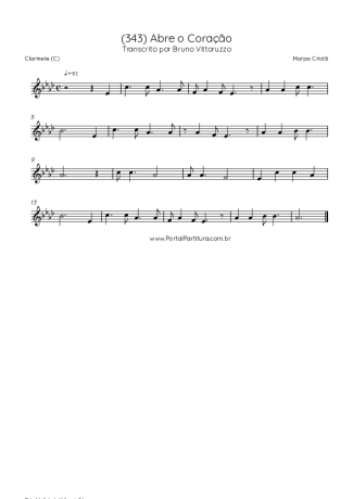 Score for Clarinet (C)