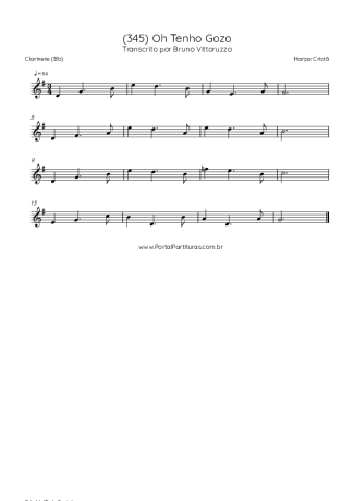 Score for Clarinet (Bb)