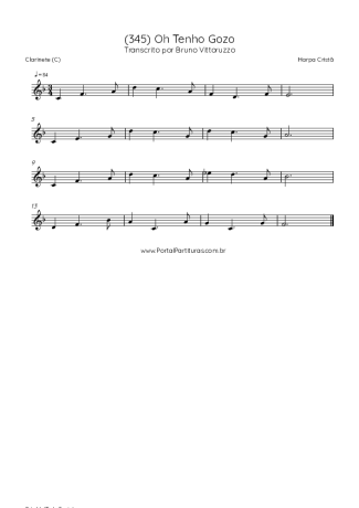 Score for Clarinet (C)