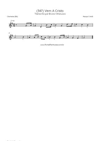 Harpa Cristã  score for Clarinet (Bb)