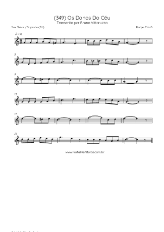 Score for Tenor Saxophone Soprano (Bb)
