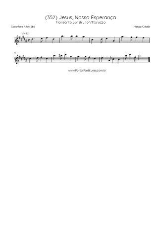 Score for Alto Saxophone