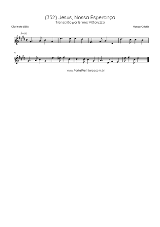 Score for Clarinet (Bb)